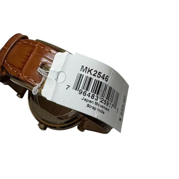Michael Kors MK2546 Parker Brown Dial Croc Band Women's Watch NEW $225 - Picture 7 of 10